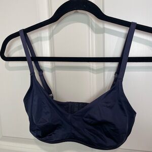 Negative Underwear Glacé Non-Wire Bra in Navy